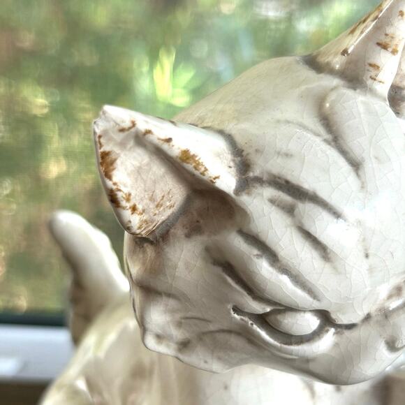 Vintage Freeman McFarlin Cat Figurine – 9” Ceramic Kitten Sculpture, El Monte CA - Picture 5 of 14